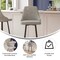 Flash Furniture BR 30" LeatherSoft Stools with Chrome Accents, 2PK SY-807-30-GY-GG - alternate 3